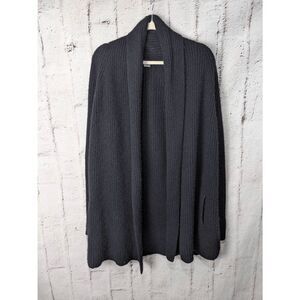 Vince Dark Gray Open-Front Cardigan